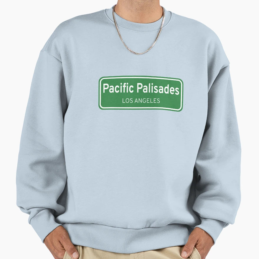 Pacific Palisades Los Angeles Sweatshirt - Custom Art Print for Adults - T-Shirt, Sweatshirt, Hoodie