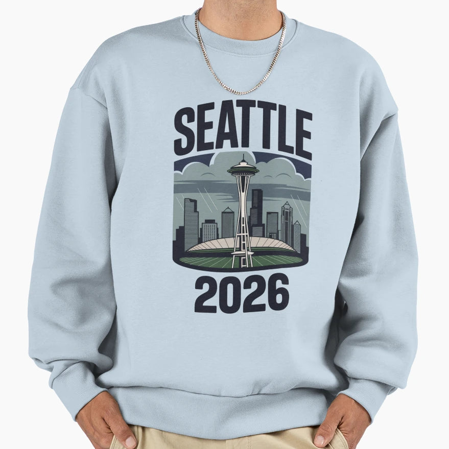 Seattle 2026 Space Needle Stadium T-Shirt - Graphic Print for Adults - T-Shirt, Sweatshirt, Hoodie
