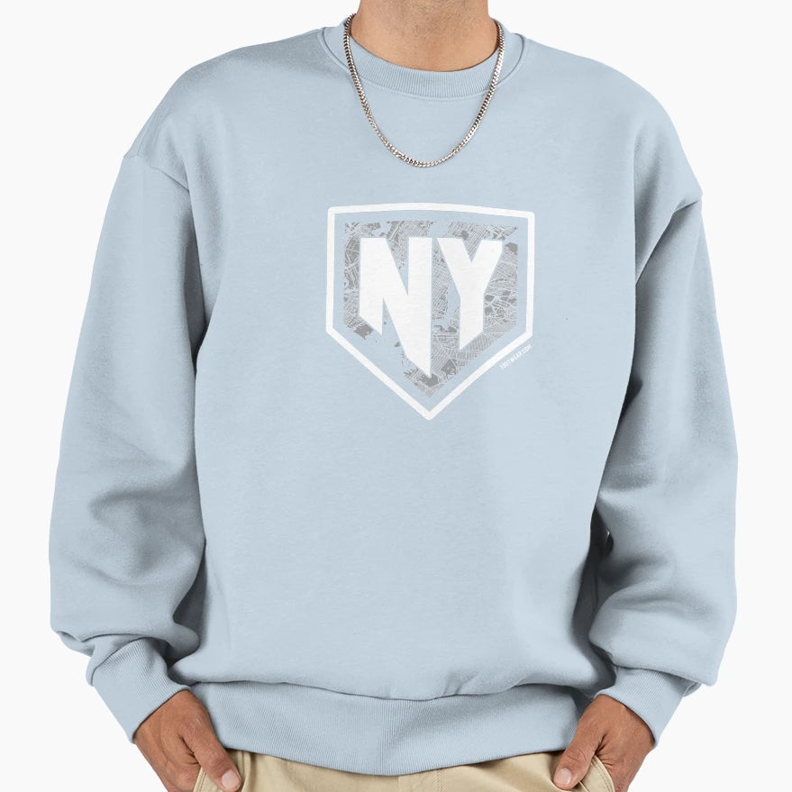 New York Baseball Home Plate Ny Sweatshirt - Custom Art Print for Adults - T-Shirt, Sweatshirt, Hoodie