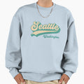 Seattle Washington Script City Sweatshirt - Casual Everyday Wear Unisex - T-Shirt, Sweatshirt, Hoodie