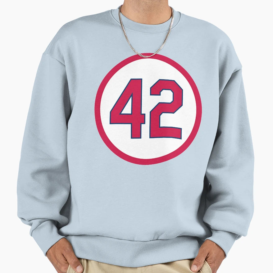 Bruce Sutter 42 Jersey Number Sweatshirt - Streetwear Style for Adults - T-Shirt, Sweatshirt, Hoodie