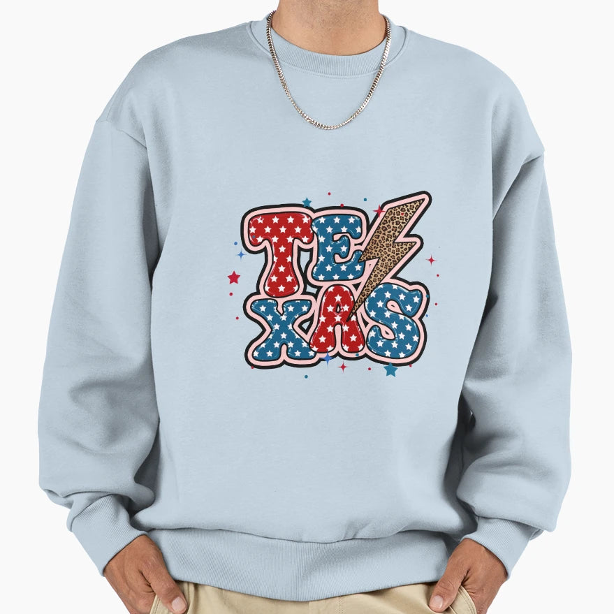 Texas America Vibe Sweatshirt - Casual Everyday Wear Men Women - T-Shirt, Sweatshirt, Hoodie