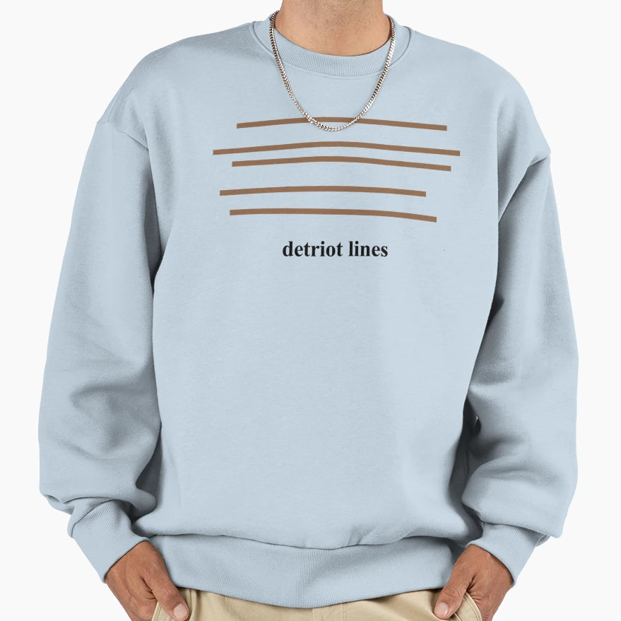 Detriot Lines T-Shirt - Novelty Apparel for Adults - T-Shirt, Sweatshirt, Hoodie