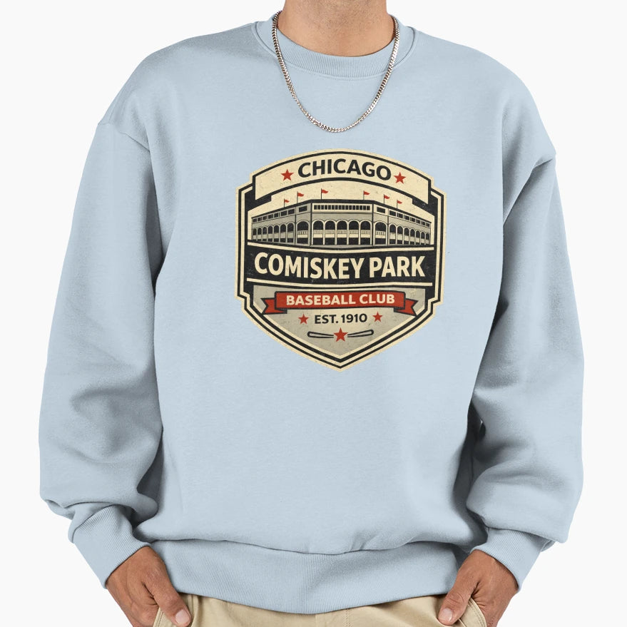 Chicago Baseball Comiskey Park T-Shirt - Fun Novelty Design for Adults - T-Shirt, Sweatshirt, Hoodie