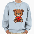 Teddy Bear Letter W Love Gift Sweatshirt - Graphic Print Unisex - T-Shirt, Sweatshirt, Hoodie
