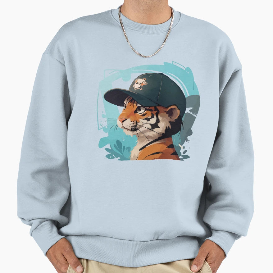 Tiger Sweatshirt - Streetwear Style for Adults - T-Shirt, Sweatshirt, Hoodie