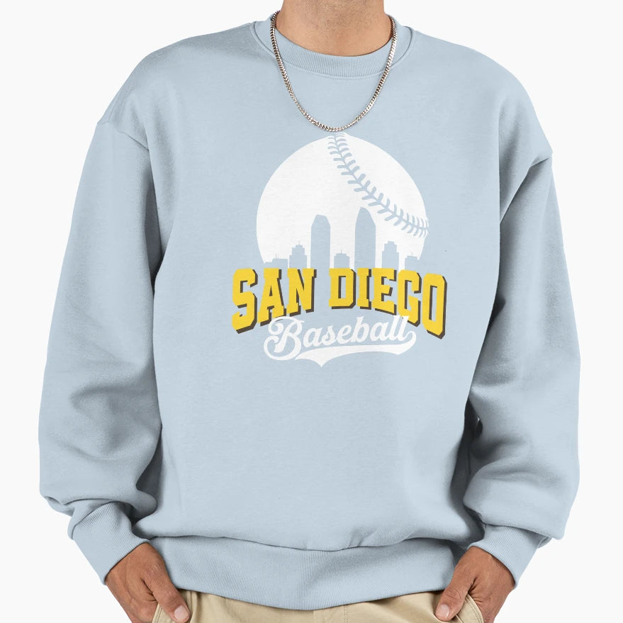 San Diego Baseball Sweatshirt - Streetwear Style Men Women - T-Shirt, Sweatshirt, Hoodie