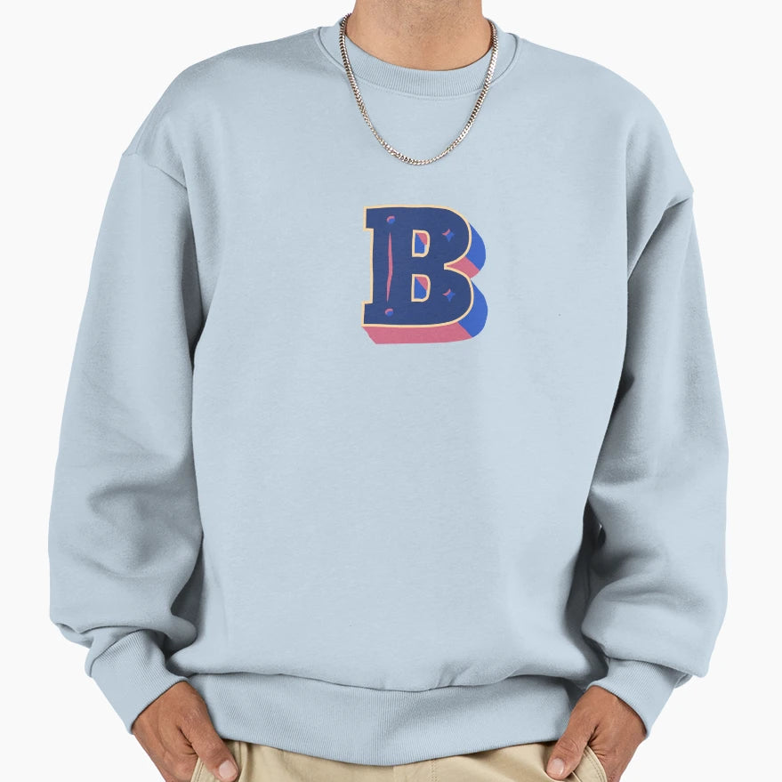Letter B Graffiti Sweatshirt - Streetwear Style Unisex - T-Shirt, Sweatshirt, Hoodie