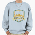 Houston Texas City Skyline Sweatshirt - Minimalist Print Unisex - T-Shirt, Sweatshirt, Hoodie