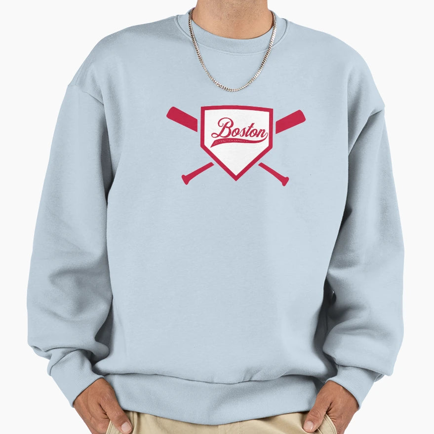 Boston Baseball Game Day Home Sweatshirt - Minimalist Print Men Women - T-Shirt, Sweatshirt, Hoodie