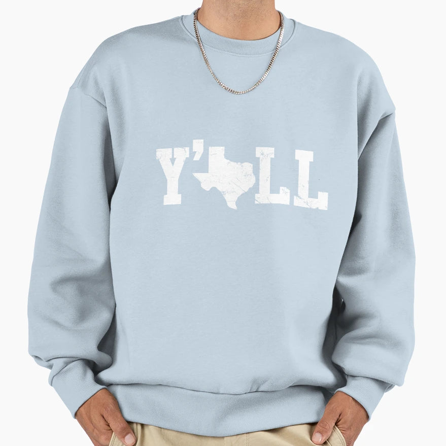 Texas Yall T-Shirt - Aesthetic Graphic Men Women - T-Shirt, Sweatshirt, Hoodie