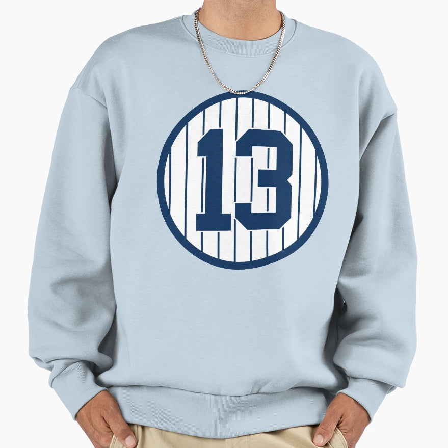 Alex Rodriguez 13 Jersey Number Sweatshirt - Custom Art Print Unisex - T-Shirt, Sweatshirt, Hoodie