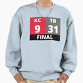 Tb 31 Kc 9 Tampa Bay Football Sweatshirt - Aesthetic Graphic for Adults - T-Shirt, Sweatshirt, Hoodie