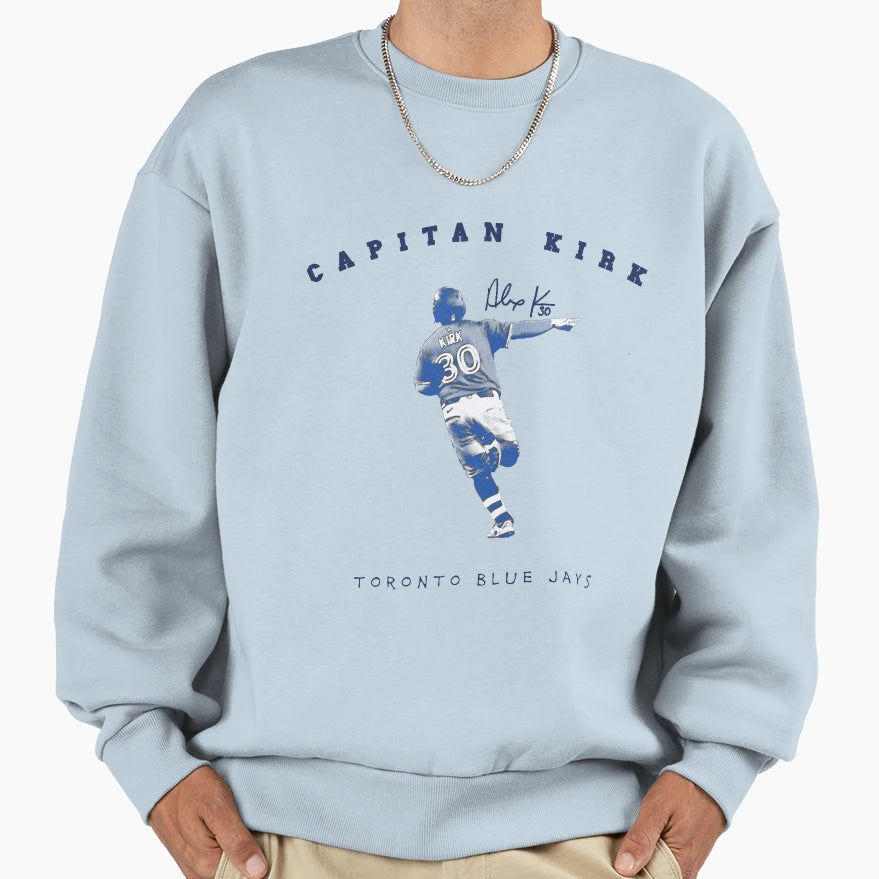 Capitan Kirk 30 Toronto Baseball Sweatshirt - Novelty Apparel Men Women - T-Shirt, Sweatshirt, Hoodie