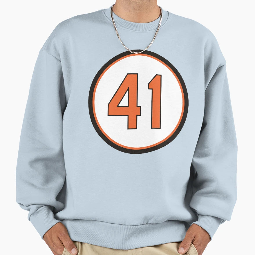 Kevin Brown 41 Jersey Number Sweatshirt - Trendy Graphic Unisex - T-Shirt, Sweatshirt, Hoodie