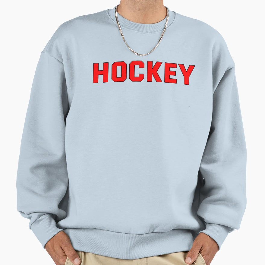 Hockey Player Jersey Text Sweatshirt - Custom Art Print for Adults - T-Shirt, Sweatshirt, Hoodie