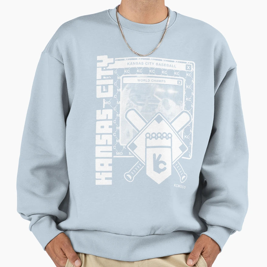 Kansas City Baseball Fan Sweatshirt - Fun Novelty Design for Adults - T-Shirt, Sweatshirt, Hoodie
