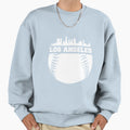 Los Angeles Baseball Fan Sky Line Sweatshirt - Graphic Print Men Women - T-Shirt, Sweatshirt, Hoodie