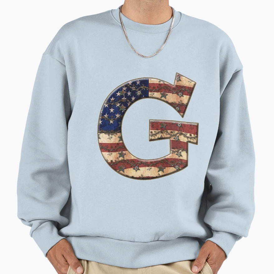 Letter G Sweatshirt - Trendy Graphic for Adults - T-Shirt, Sweatshirt, Hoodie