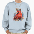 Regal Reverie Crowned Cardinal Sweatshirt - Custom Art Print Men Women - T-Shirt, Sweatshirt, Hoodie