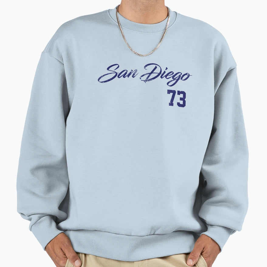 San Diego 73 Midnight Blue Sweatshirt - Fun Novelty Design Men Women - T-Shirt, Sweatshirt, Hoodie
