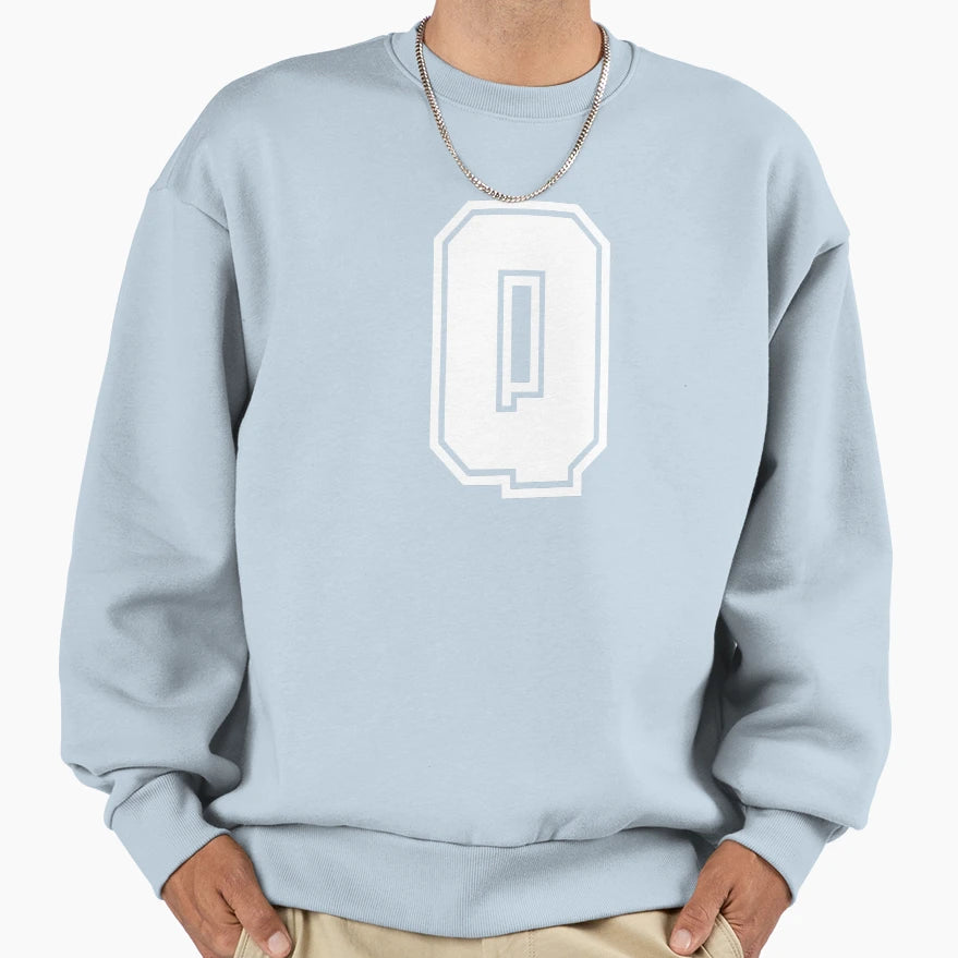 Letter Q Sweatshirt - Graphic Print Unisex - T-Shirt, Sweatshirt, Hoodie