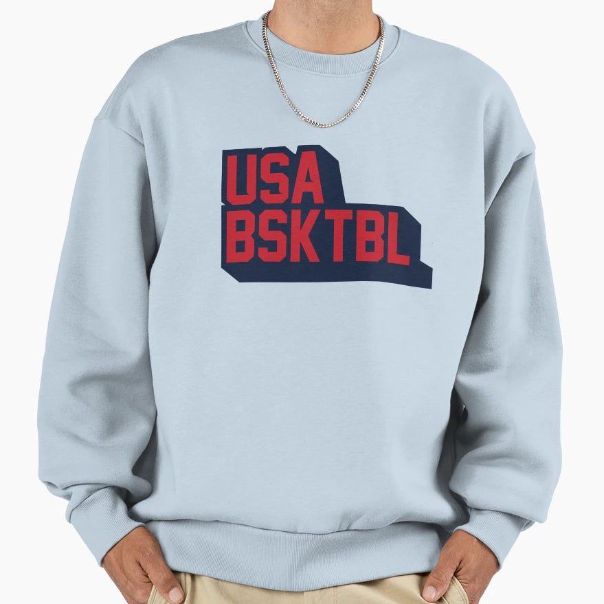 Usa Basketball Sweatshirt - Aesthetic Graphic Unisex - T-Shirt, Sweatshirt, Hoodie