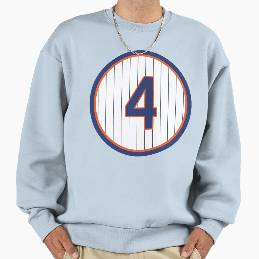 Lenny Dykstra 4 Jersey Number Sweatshirt - Aesthetic Graphic Men Women - T-Shirt, Sweatshirt, Hoodie