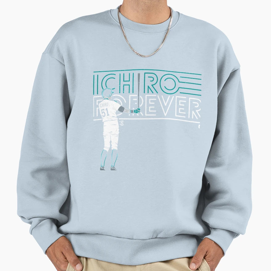 Ichiro Suzuki Ichiro Baseball Sweatshirt - Custom Art Print Unisex - T-Shirt, Sweatshirt, Hoodie