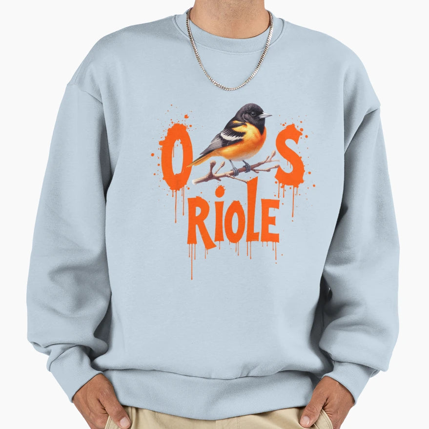 Oriole Proud Name Presents Sweatshirt - Casual Everyday Wear Men Women - T-Shirt, Sweatshirt, Hoodie