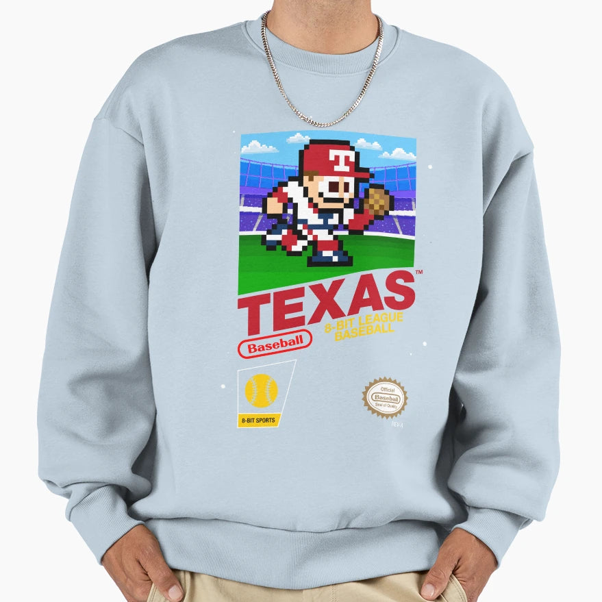 Texas 8 Bit Videogame Cart Sweatshirt - Graphic Print Unisex - T-Shirt, Sweatshirt, Hoodie
