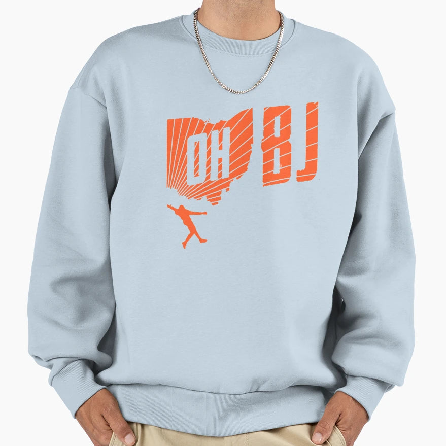 Odell Beckham Jr Oh Bj Browns Sweatshirt - Streetwear Style for Adults - T-Shirt, Sweatshirt, Hoodie