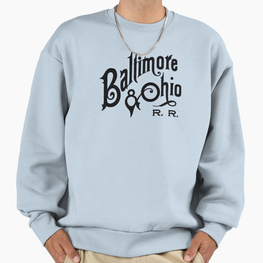 Early Baltimore And Ohio Railroad Sweatshirt - Trendy Graphic for Adults - T-Shirt, Sweatshirt, Hoodie