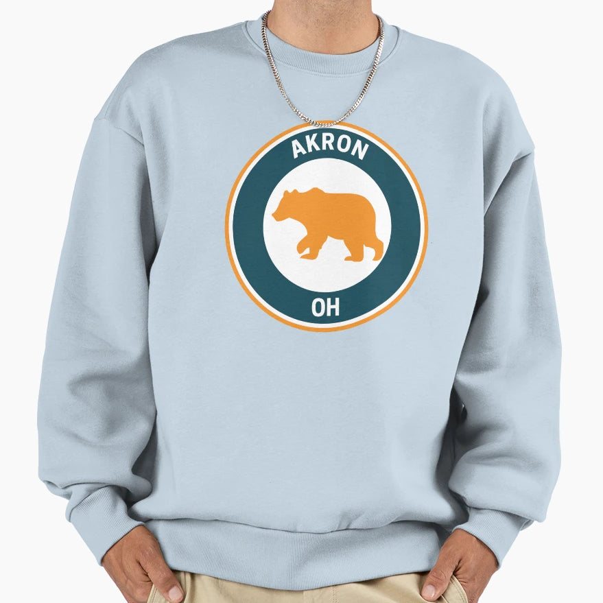 Akron Ohio Sweatshirt - Trendy Graphic for Adults - T-Shirt, Sweatshirt, Hoodie
