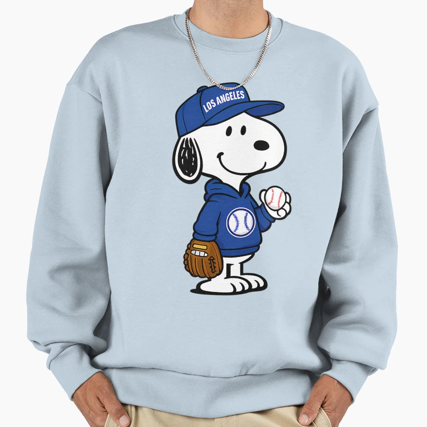 Los Angeless Snoopy Sweatshirt - Novelty Apparel Unisex - T-Shirt, Sweatshirt, Hoodie