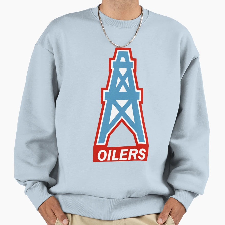 Houston Oilers Sweatshirt - Trendy Graphic Men Women - T-Shirt, Sweatshirt, Hoodie