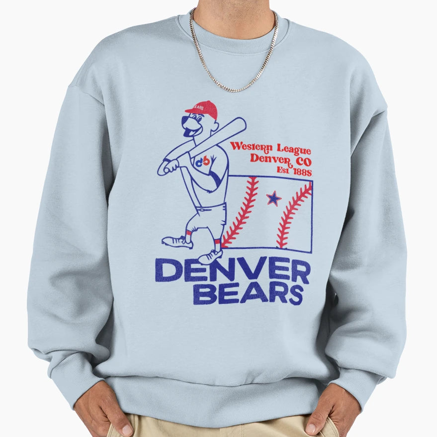 Defunct Denver Bears League Baseball Team T-Shirt - Trendy Graphic Unisex - T-Shirt, Sweatshirt, Hoodie
