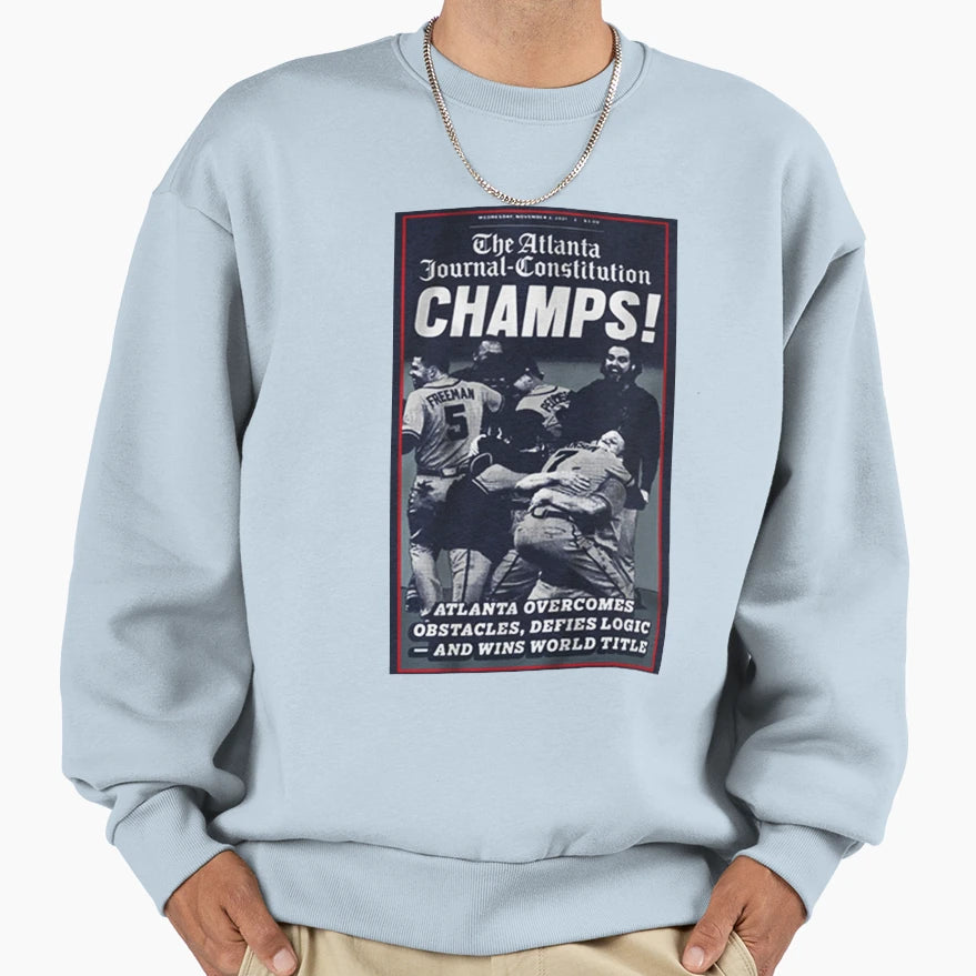 Atlanta Baseball World Champions T-Shirt - Fun Novelty Design Men Women - T-Shirt, Sweatshirt, Hoodie