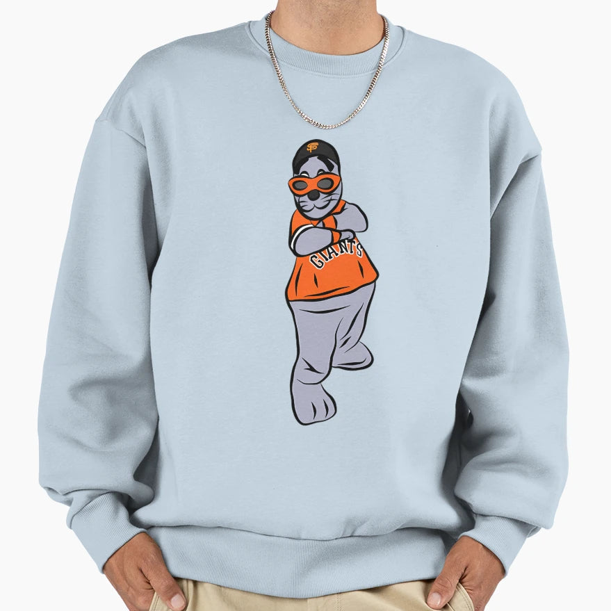 Lou Seal Big Smile San Francisco Sweatshirt - Aesthetic Graphic for Adults - T-Shirt, Sweatshirt, Hoodie