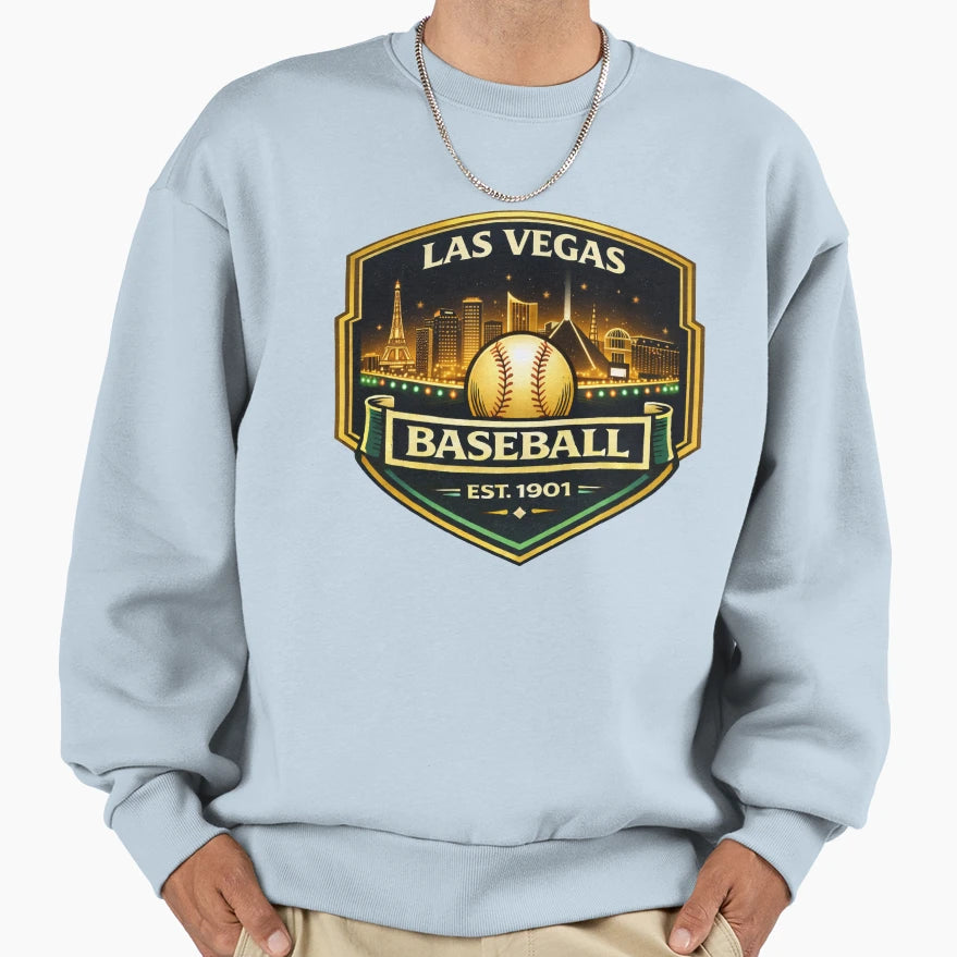 Las Vegas Baseball Badge Desert City T-Shirt - Streetwear Style Unisex - T-Shirt, Sweatshirt, Hoodie