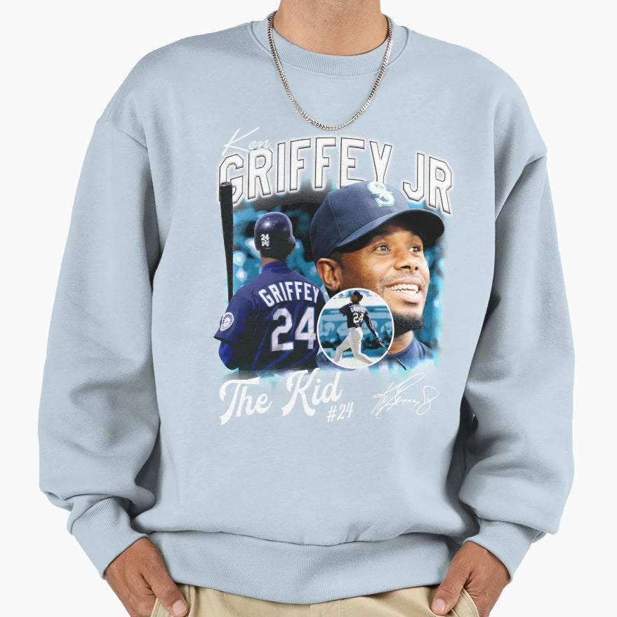 Ken Griffey Jr Baseball Signature Sweatshirt - Unique Graphic Men Women - T-Shirt, Sweatshirt, Hoodie