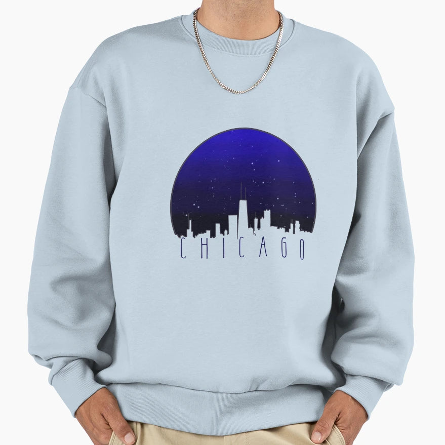 Chicago Sweatshirt - Aesthetic Graphic Men Women - T-Shirt, Sweatshirt, Hoodie