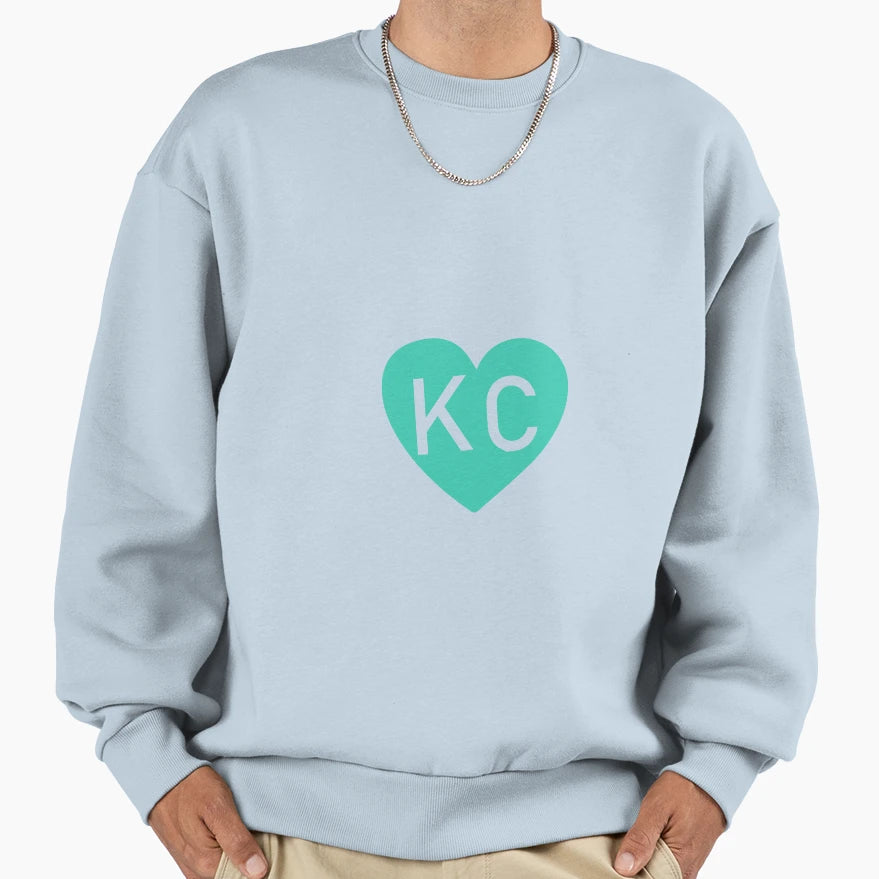 Kc Heart Sweatshirt - Novelty Apparel Unisex - T-Shirt, Sweatshirt, Hoodie