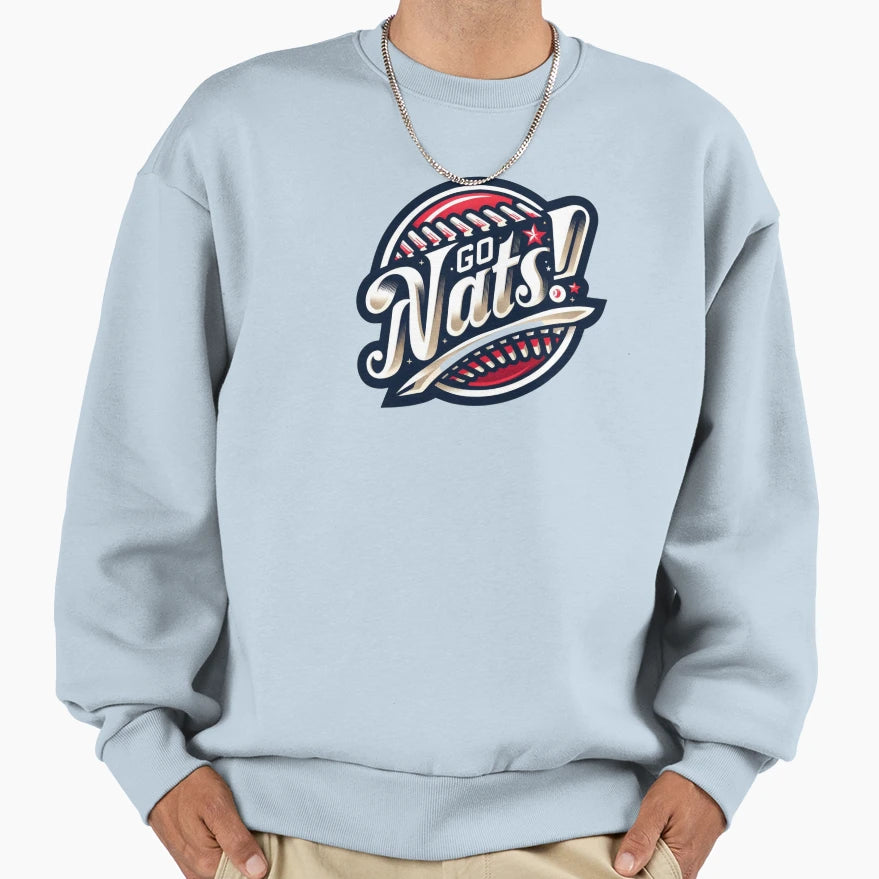 Go Nats Sweatshirt - Trendy Graphic for Adults - T-Shirt, Sweatshirt, Hoodie
