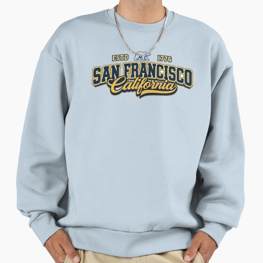 San Francisco California Sweatshirt - Custom Art Print for Adults - T-Shirt, Sweatshirt, Hoodie