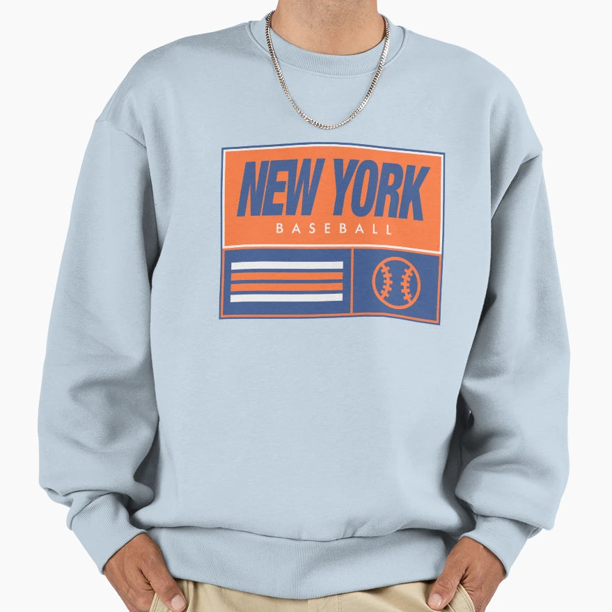 New York Baseball Sweatshirt - Fun Novelty Design Unisex - T-Shirt, Sweatshirt, Hoodie
