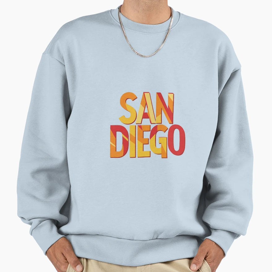 Vibrant Featuring Words San Diego Sweatshirt - Streetwear Style Men Women - T-Shirt, Sweatshirt, Hoodie