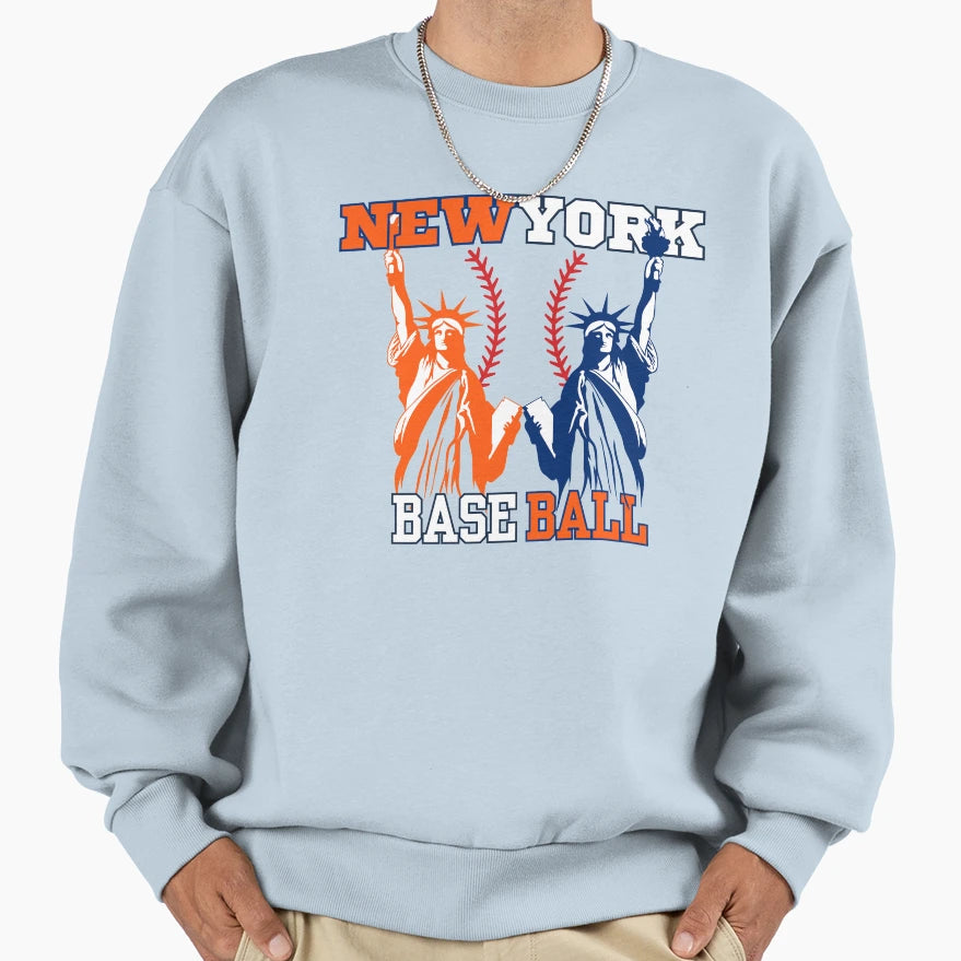 New York Baseball Sweatshirt - Trendy Graphic Men Women - T-Shirt, Sweatshirt, Hoodie