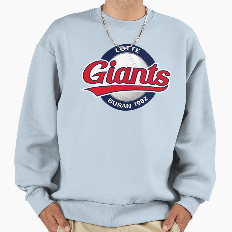 Kbo Lotte Giants Busan Logo Emblem Sweatshirt - Minimalist Print Men Women - T-Shirt, Sweatshirt, Hoodie
