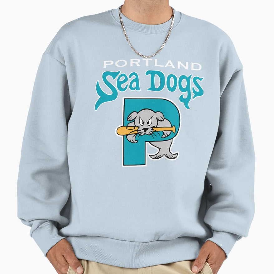 90S Throwback Portland Sea Dogs Sweatshirt - Aesthetic Graphic Men Women - T-Shirt, Sweatshirt, Hoodie